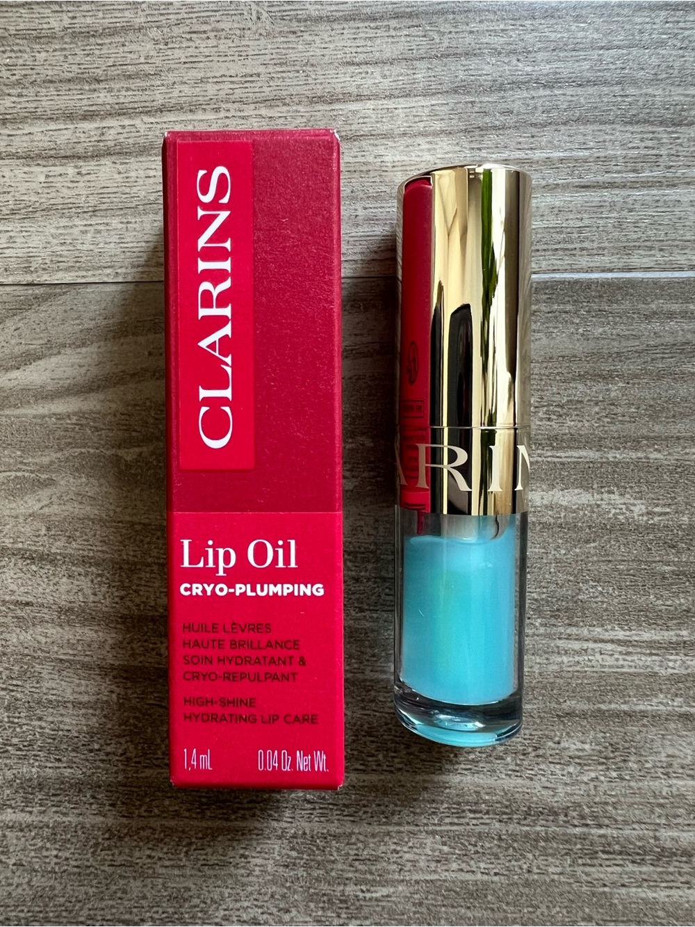 CLARINS • Lip Comfort Oil in shade Cryo Mint Travel Size